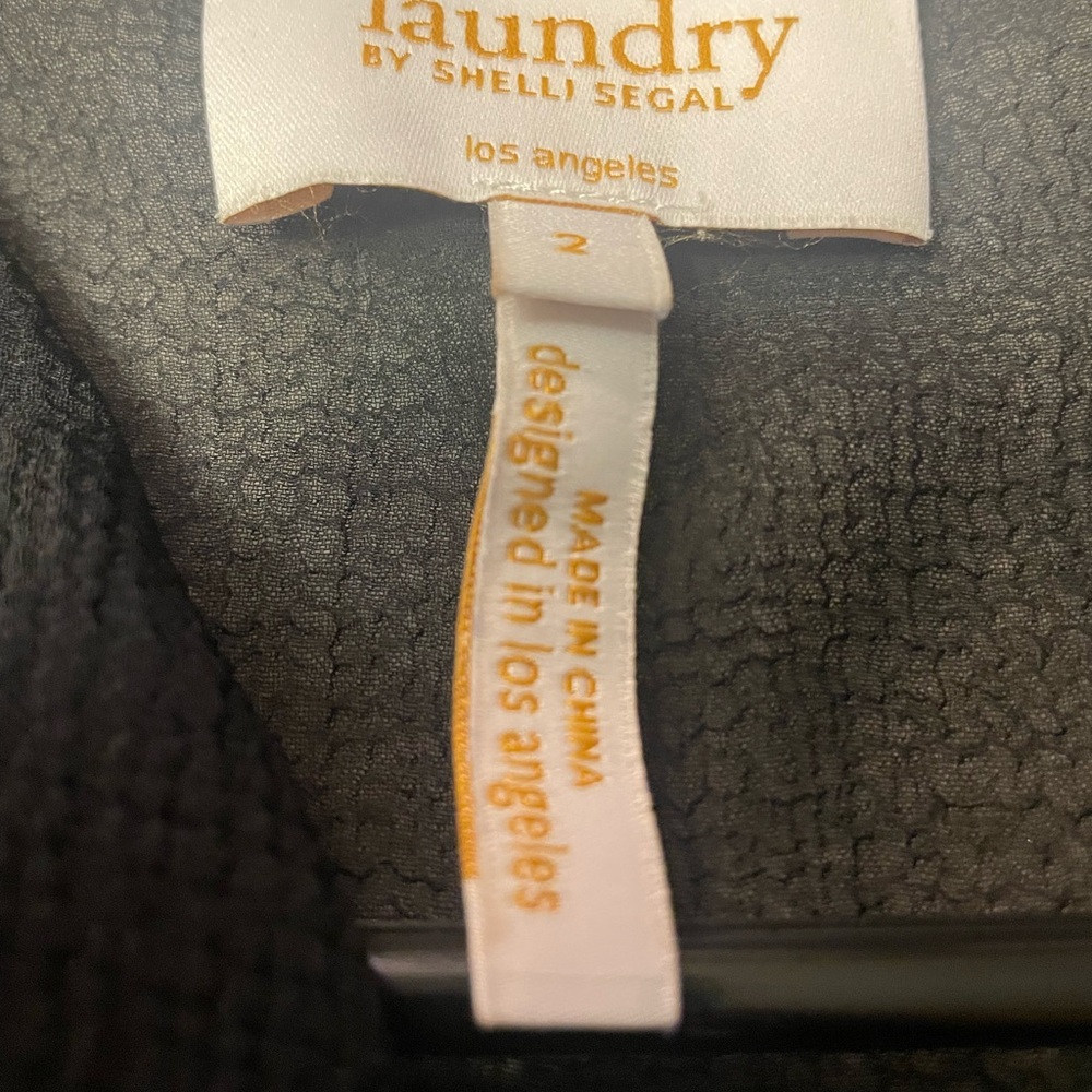 Laundry Black Ruffle Front Top - Picture 2 of 5